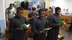 Rinnovo dei Voti dei Religiosi Hermann, Daniel e Aristide della Delegazione del Congo RDC, presso alla Cappella del Seminario Cavanis di Belo Horizonte, Brasile.