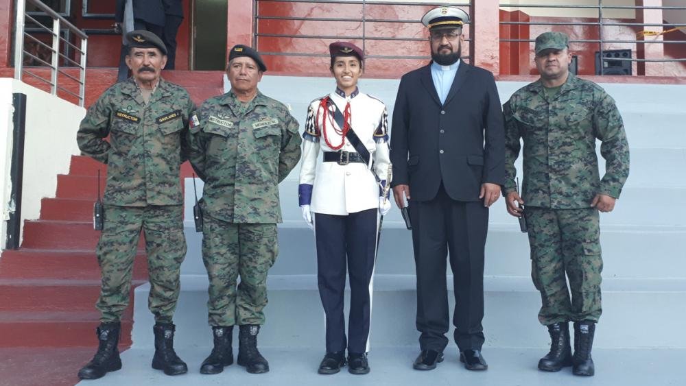Cerimonia presso all'Academia Militar Borja 3 Cavanis in Ecuador.