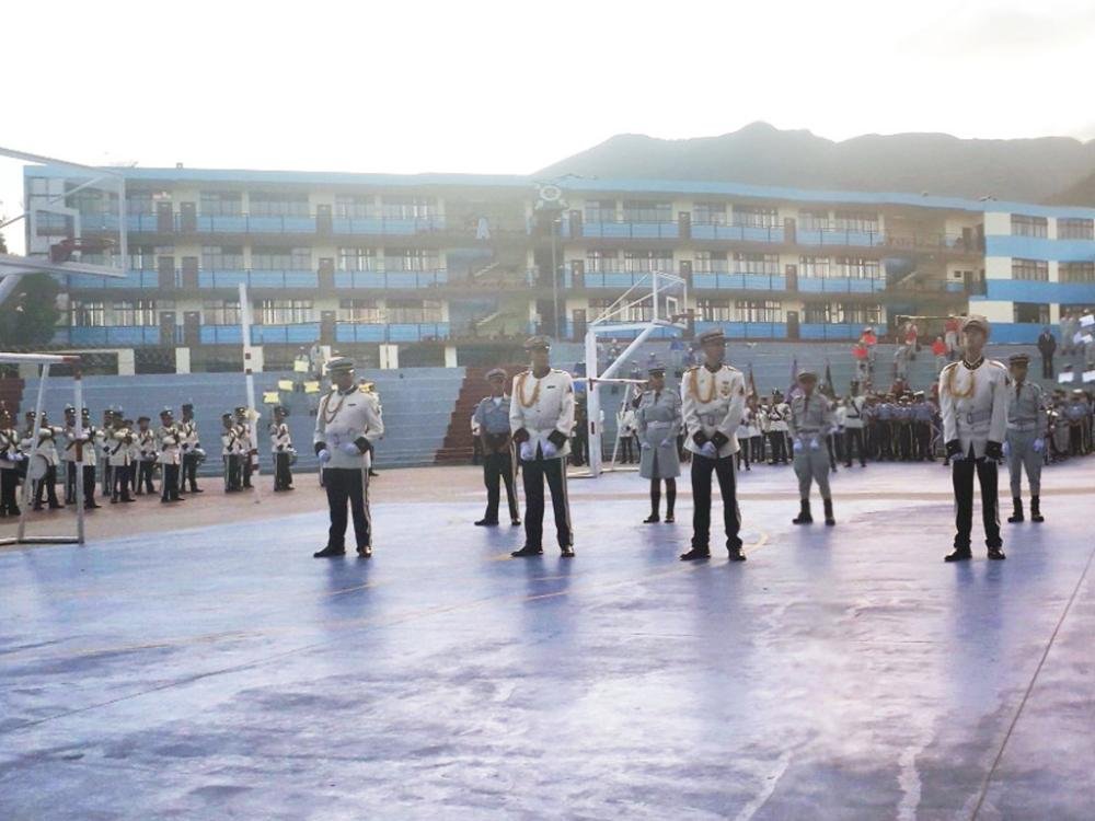 Cerimonia presso all'Academia Militar Borja 3 Cavanis in Ecuador.