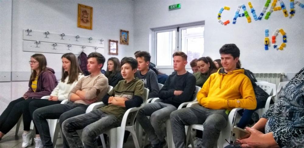Corso di formazione spirituale per i giovani presso al Centro giovanile "San Giuseppe" di Pascani.