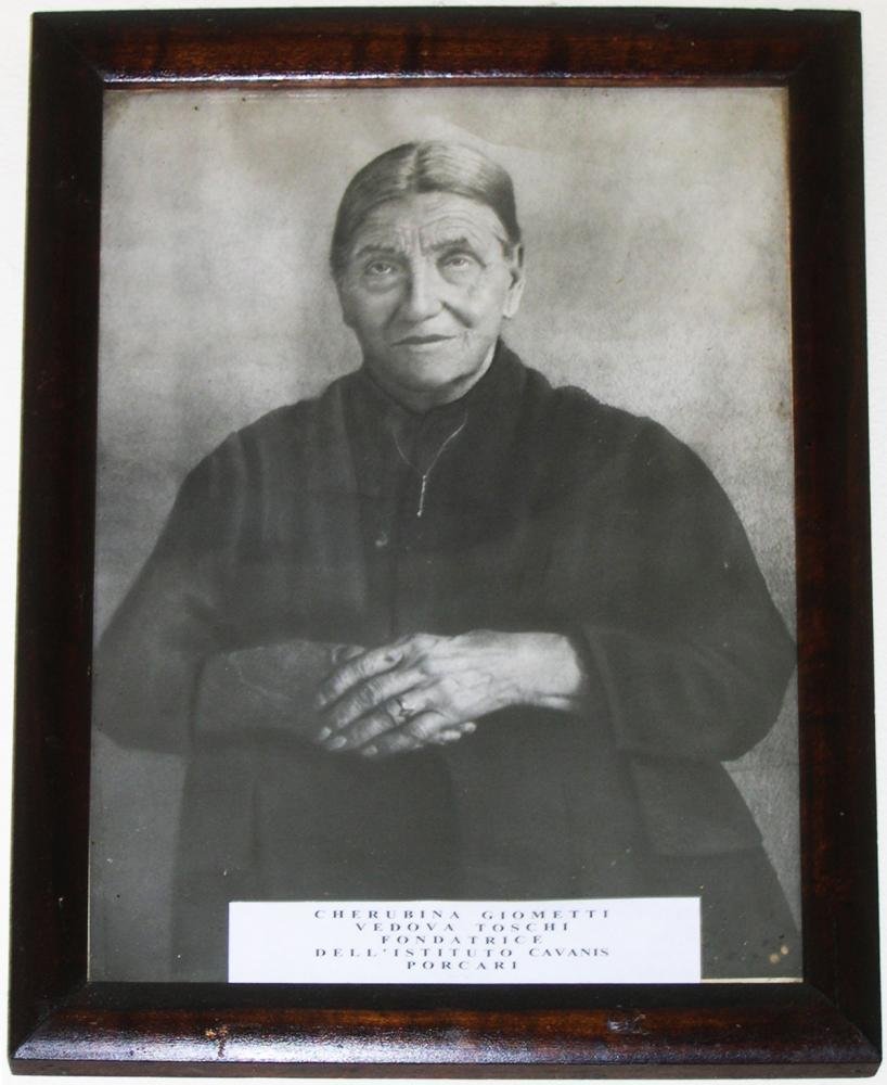 Cherubina Giometti Vedova Toschi, Donatrice della prima casa.