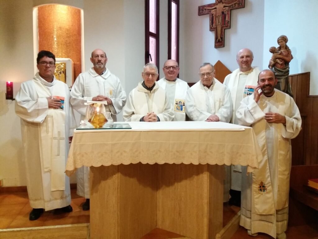Comunità dei religiosi Cavanis di Roma presso alla cappella della Curia Generalizia - Celebrazione per ocasione del "Dies natalis di P. Marco Cavanis", 11 ottobre.