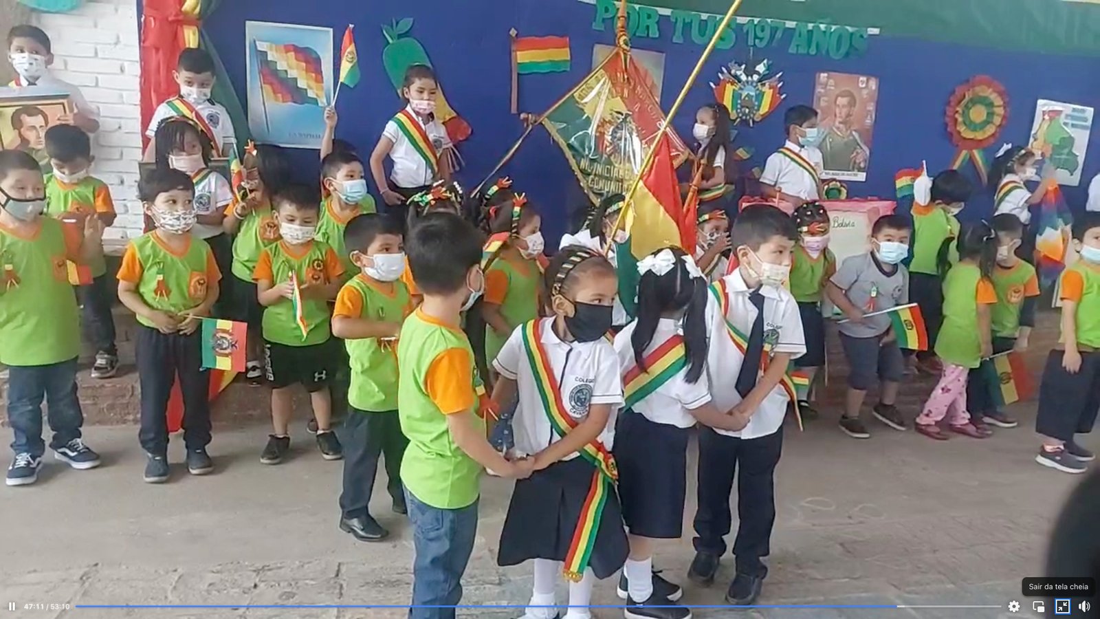 Colegio Hermanos Antonio y Marcos Cavanis, Acto cívico en conmemoración al DIA DE LA PATRIA, KINDER CAVANIS "A"