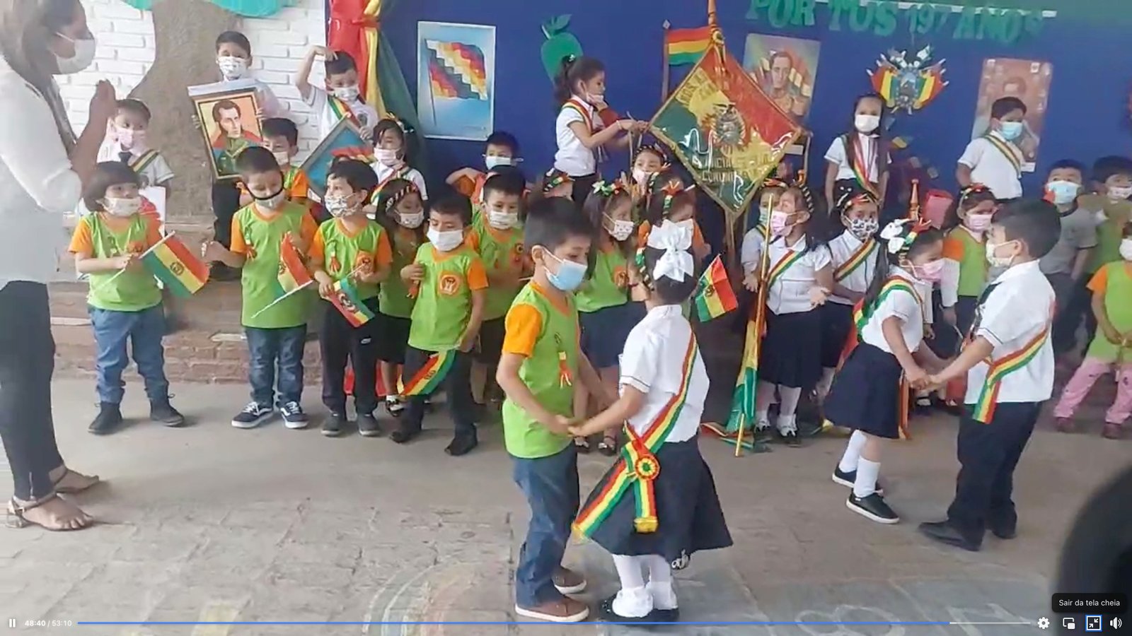 Colegio Hermanos Antonio y Marcos Cavanis, Acto cívico en conmemoración al DIA DE LA PATRIA, KINDER CAVANIS "A"